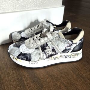 PREMIATA Sequin Sneakers Silver size 39